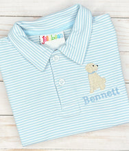 Load image into Gallery viewer, Light Blue Puppy Polo