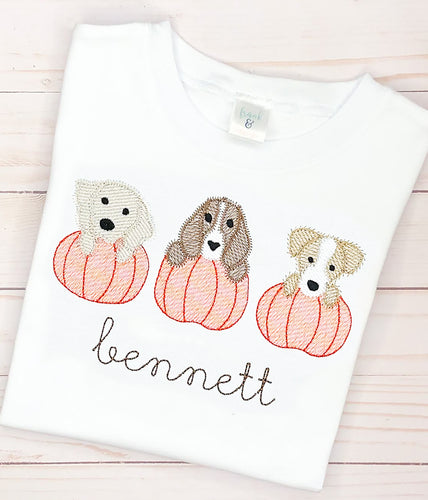 Puppy & Pumpkin Trio Shirt