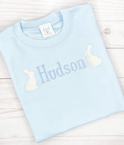 Blue Bunny Name Shirt