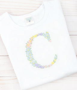 Floral Initial Shirt