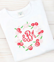 Load image into Gallery viewer, Red Floral Monogram Pants Set