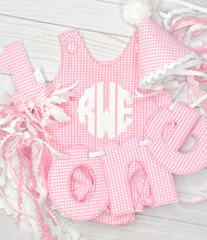 Load image into Gallery viewer, Pink Gingham Party Set