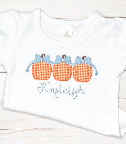 Girls Pumpkin Trio Shirt