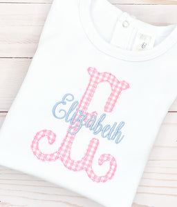 Pink Initial Shirt