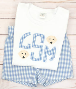 Puppy Monogram Shirt