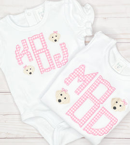 Pink Bow Pups Shirt