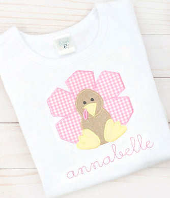 Pink Gingham Turkey