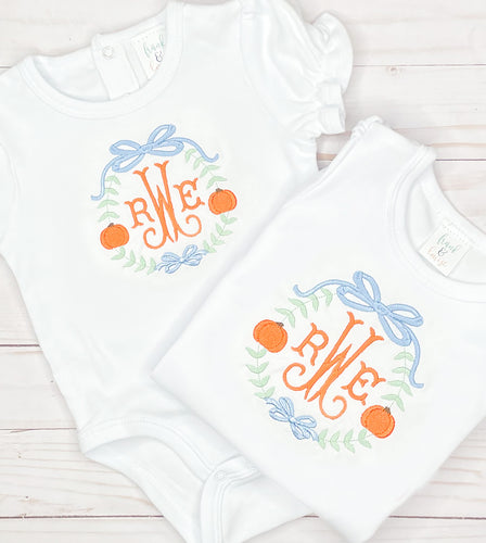 Pumpkin Monogram Shirt
