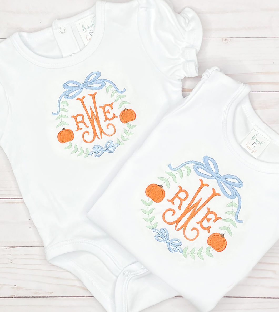 Pumpkin Monogram Shirt