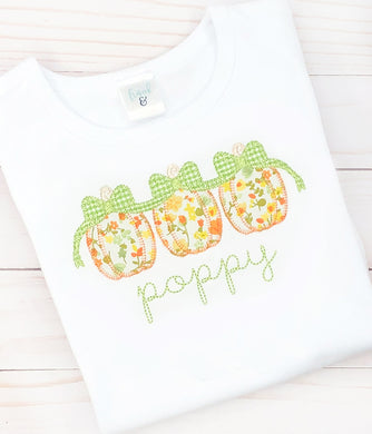 Floral Pumpkin Trio